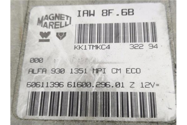Recambio de centralita para alfa romeo 145 1.4 referencia OEM IAM 60611396 IAW8F6B 