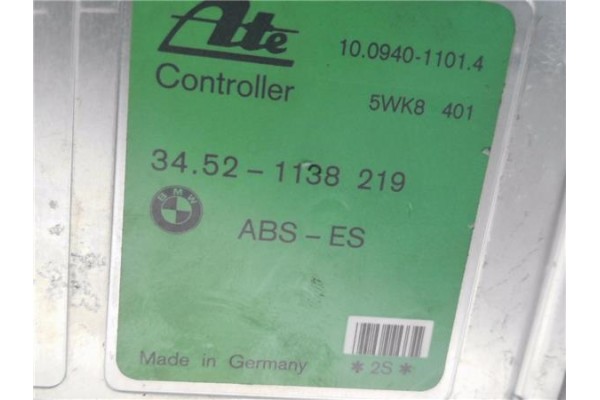 Recambio de centralita abs para bmw serie 3 berlina (e36) 1.9 318is referencia OEM IAM 34521138219 10094011014 