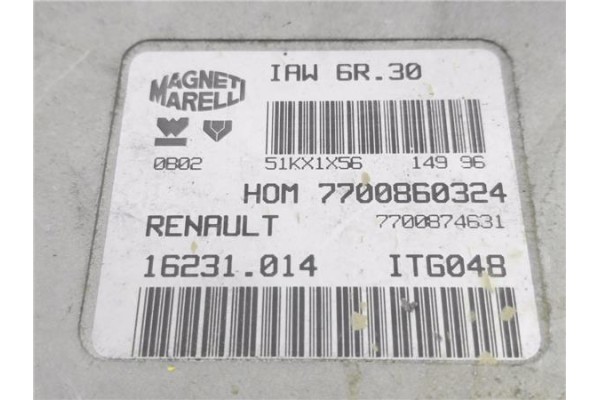 Recambio de centralita para renault twingo ii 1.2 acces referencia OEM IAM 7700860324 IAW6R30 