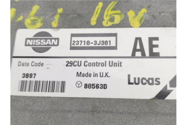 Recambio de centralita para nissan primera berlina (p11) 1.6 16v referencia OEM IAM 237103J301 80563D 