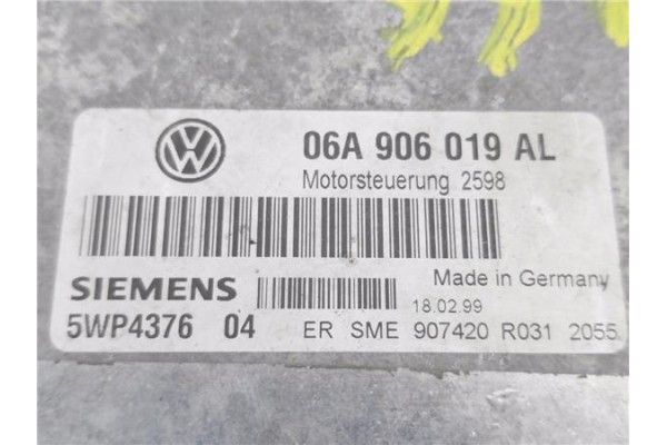 Recambio de centralita para seat toledo (1l) 1.6 i referencia OEM IAM 06A906019AL 5WP4376 