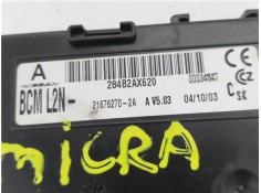 Recambio de centralita para nissan micra (k12e) 1.2 16v referencia OEM IAM 284B2AX620 BCM2LN 