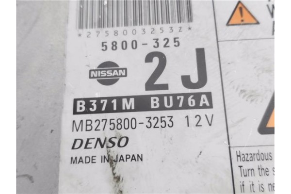 Recambio de centralita para nissan almera tino (v10m) 2.2 di referencia OEM IAM B371MBU76A MB2758003253 