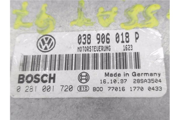 Recambio de centralita para volkswagen passat berlina (3b2) 1.9 tdi referencia OEM IAM 038906018P 281001720 
