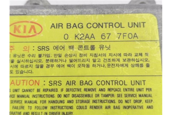 Recambio de centralita airbag para kia shuma 1.8 i 16v referencia OEM IAM 0K2AA677F0A  