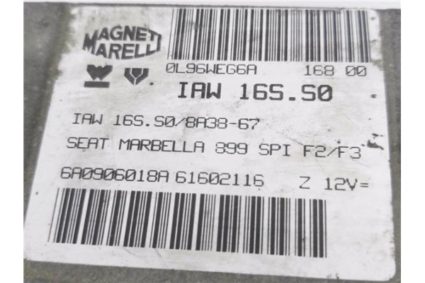 Recambio de centralita para seat marbella 0.9 ce referencia OEM IAM 6A0906018A IAW16SS0 