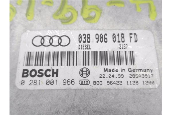 Recambio de centralita para audi a4 berlina (b5) 1.9 tdi referencia OEM IAM 038906018FD 281001966 