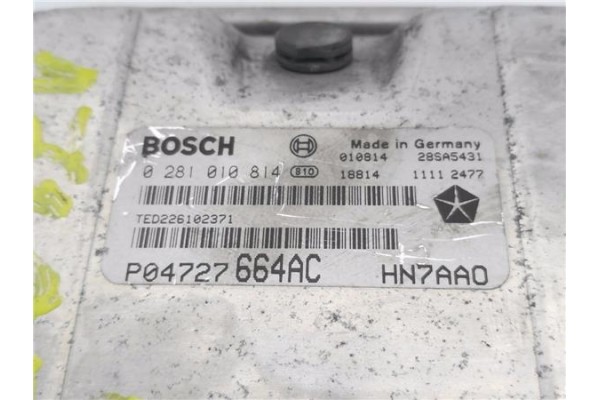 Recambio de centralita para chrysler voyager (rg) 2.5 crd referencia OEM IAM P04727664AC 281010814 