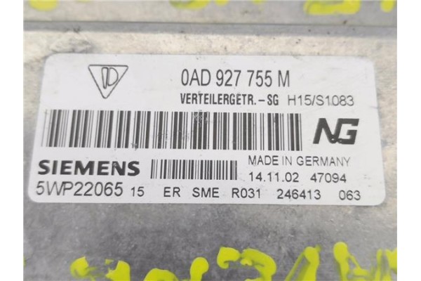 Recambio de centralita para porsche cayenne (tipo 9pa) 4.5 s referencia OEM IAM 0DAD927755M 5WP22065 