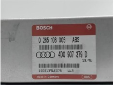 Recambio de centralita abs para audi a4 berlina (b5) 1.9 tdi referencia OEM IAM 4D0907379D 0265108005 