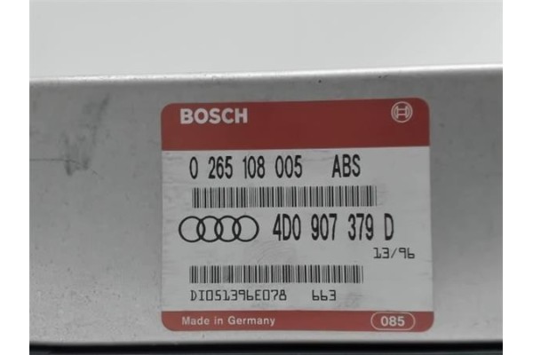 Recambio de centralita abs para audi a4 berlina (b5) 1.9 tdi referencia OEM IAM 4D0907379D 0265108005 