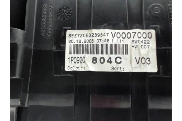 Recambio de cuadro completo para seat leon (1p1) 1.9 tdi referencia OEM IAM 1P0920804C 110080279018 