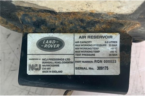 Recambio de acumulador suspension para land rover range rover sport 2.7 v6 td s referencia OEM IAM RQN000023  