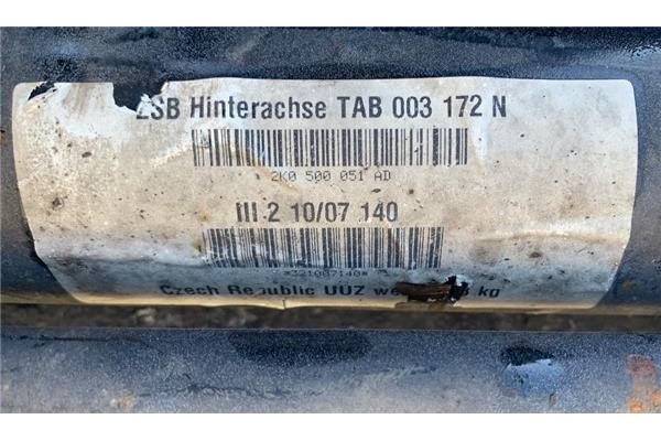 Recambio de puente trasero para volkswagen caddy (2k) 1.9 kombi referencia OEM IAM 2K0500051AK  