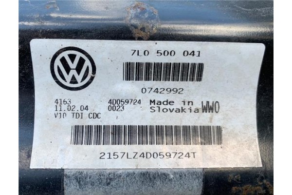 Recambio de puente trasero para volkswagen touareg (7la) 5.0 tdi v10 referencia OEM IAM 0AC525017D 7L0599030P 
