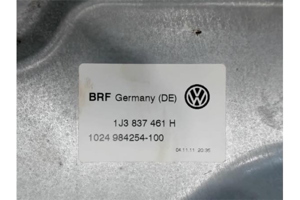 Recambio de mecanismo elevalunas delantero izquierdo para volkswagen golf iv berlina (1j1) 1.9 tdi referencia OEM IAM 1J3837461H