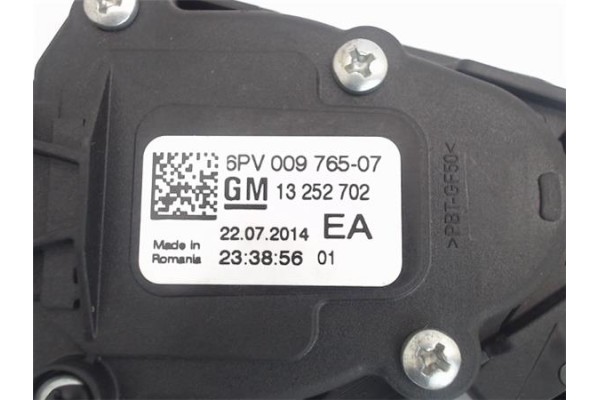 Recambio de pedal acelerador para opel astra j berlina 5p 1.6 excellence referencia OEM IAM 6pv00976507  