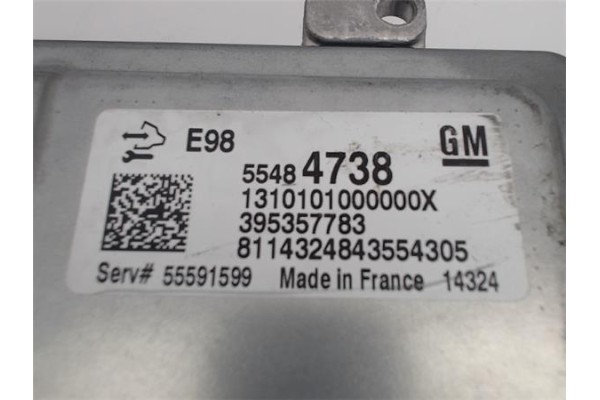 Recambio de centralita para opel astra j berlina 5p 1.6 excellence referencia OEM IAM 395357783  
