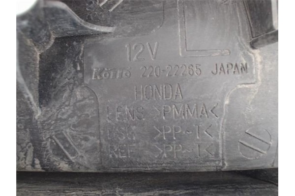 Recambio de piloto trasero izquierdo para honda prelude (bb6/8/9) referencia OEM IAM 33551S30G01  