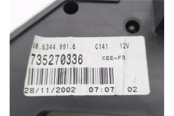Recambio de cuadro completo para fiat seicento (187) 1.1 (187axb, 187axb1a) referencia OEM IAM 735270336 6063449916 