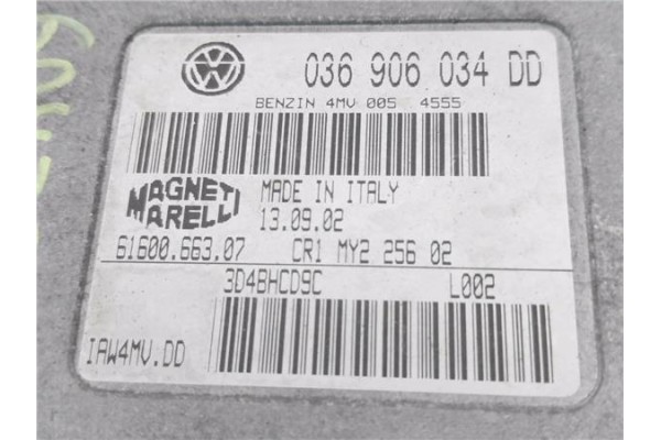 Recambio de centralita para volkswagen polo iv (9n1) 1.4 16v referencia OEM IAM 036906034DD 6160066307 