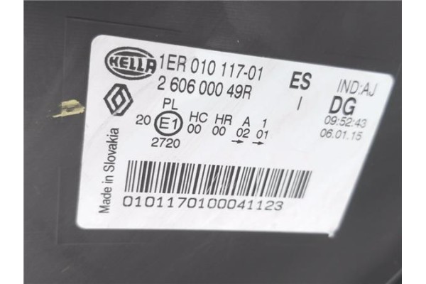 Recambio de faro delantero izquierdo para renault master iii combi 2.3 l1h1 3,0t referencia OEM IAM 260600049R 1ER01011701 