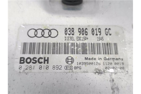 Recambio de centralita para audi a3 (8l) 1.9 tdi ambiente referencia OEM IAM 038906019CG 281010892 