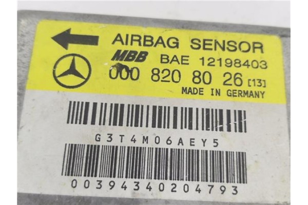 Recambio de centralita airbag para mercedes-benz clase c (bm 202) berlina 1.8 180 (202.018) referencia OEM IAM 8208026 12198403 