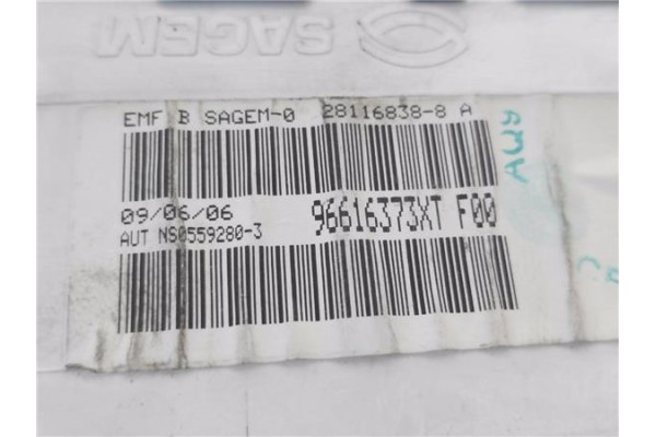 Recambio de reloj horario para citroen berlingo 1.9 d sx combi referencia OEM IAM 96616373XT 281168388 