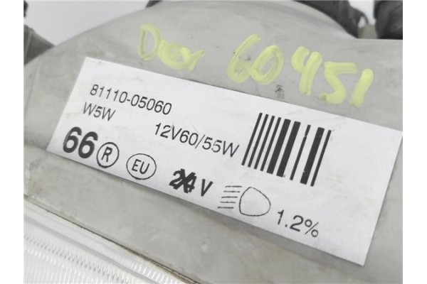 Recambio de faro delantero dcho para toyota carina (t19) 2.0 i (st191) referencia OEM IAM 8111005060  