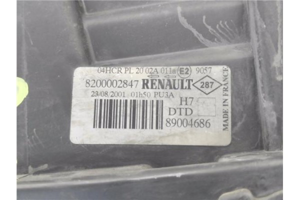 Recambio de faro delantero dcho para renault laguna ii (xgo) 1.9d dci (120) referencia OEM IAM 8200002847  
