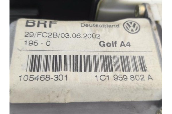 Recambio de motor elevalunas delantero derecho para volkswagen golf iv berlina (1j1) 1.8 t referencia OEM IAM 1C1959802A 1054683