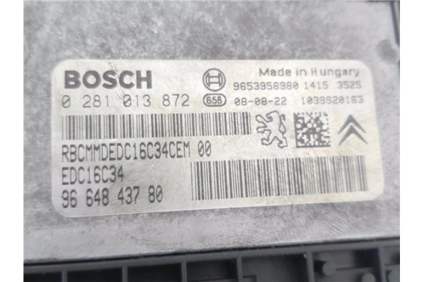 Recambio de centralita para citroen c4 coupe 1.6 hdi referencia OEM IAM 9664843780 281013872 