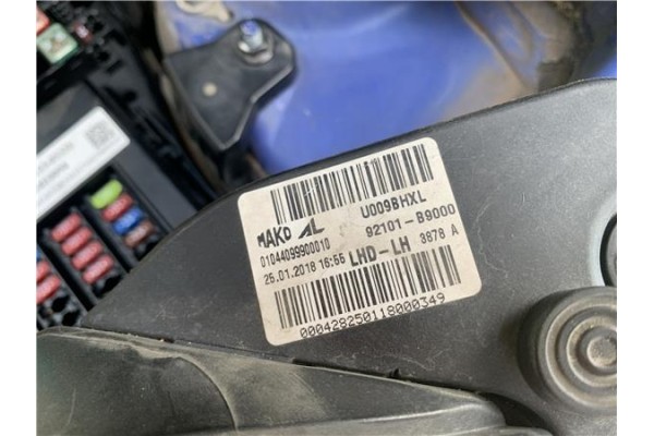 Recambio de faro delantero izquierdo para hyundai i10 (ia) 1.0 classic referencia OEM IAM 92101B9000 U009BHXL 