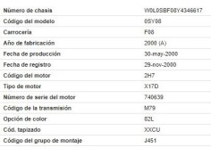 opel corsa b del año 2000