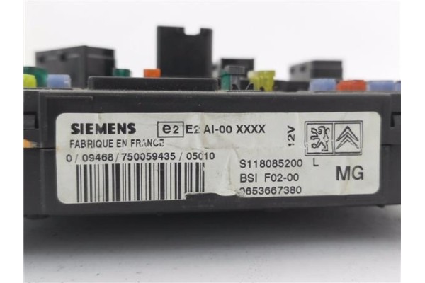 Recambio de bsi para citroen c2 1.4 hdi referencia OEM IAM 9653667380 S118085200L 