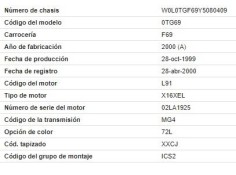 opel astra g fastback (f48_, f08_) del año 2000