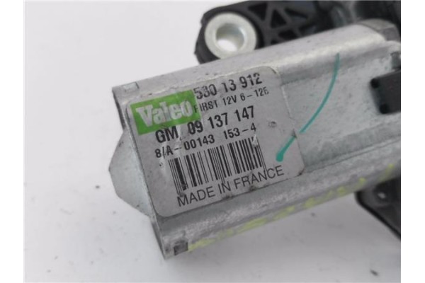 Recambio de motor limpiaparabrisas trasero para opel zafira a 2.0 dti 16v referencia OEM IAM 09137147 53013912 