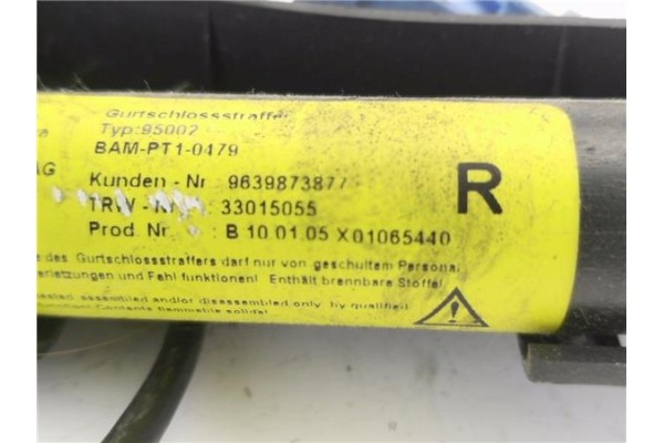 Recambio de anclaje cinturon delantero derecho para citroen c2 1.4 hdi referencia OEM IAM 9639873877 TRW33022955 