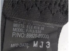 Recambio de cinturon seguridad trasero derecho para hyundai i10 (ia) 1.0 classic referencia OEM IAM 89820B9000  