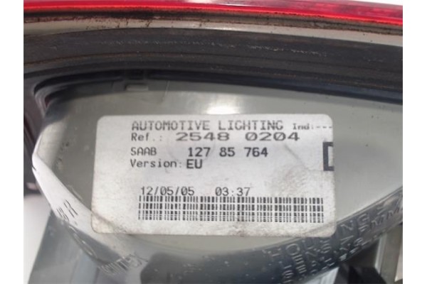 Recambio de piloto porton trasero derecho para saab 9-3 berlina 1.9 tid referencia OEM IAM 12785764 25480204 