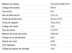 opel mokka del año 2014