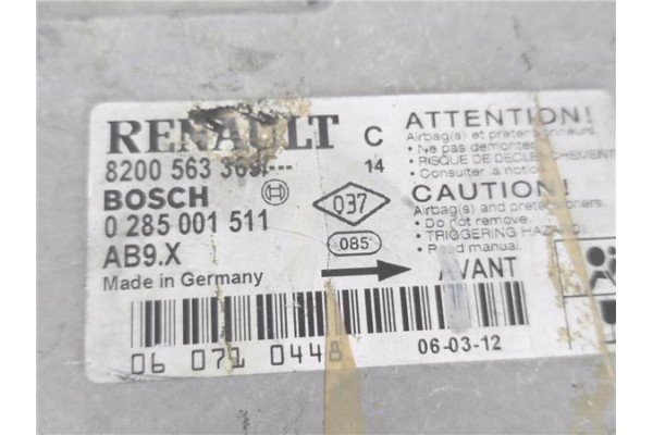 Recambio de centralita airbag para renault clio iii 1.5 dci (br17, cr17) referencia OEM IAM 8200563369 0285001511 