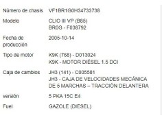 renault clio iii del año 2005