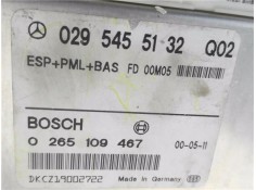 Recambio de centralita para mercedes-benz clase e (bm 210) berlina 3.2 320 (210.065) referencia OEM IAM 0295455132 265109467 