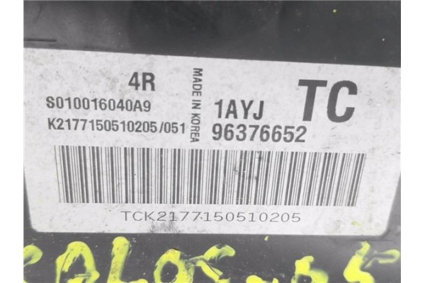 Recambio de centralita para chevrolet kalos 1.2 se referencia OEM IAM 96376652 S010016040A9 