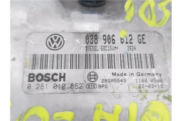 Recambio de centralita para skoda fabia (6y2/6y3) 1.9 sdi referencia OEM IAM 038906612GE 281010862 