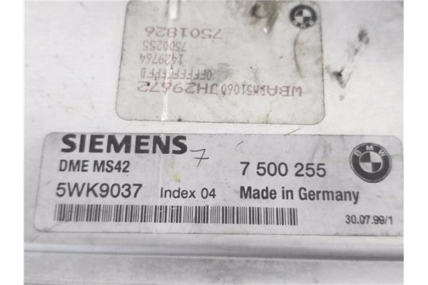 Recambio de centralita para bmw serie 3 berlina (e46) 2.8 328i referencia OEM IAM 7500255 5WK9037 