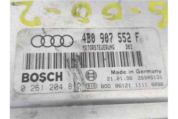 Recambio de centralita para audi a6 berlina (4b2) 2.4 (100kw) referencia OEM IAM 4B0907552F 261204812 