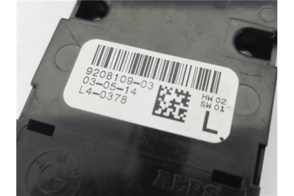 Recambio de mando elevalunas delantero izquierdo para bmw serie 1 berlina 5p (f20) 2.0 116d referencia OEM IAM 61319208109 72838